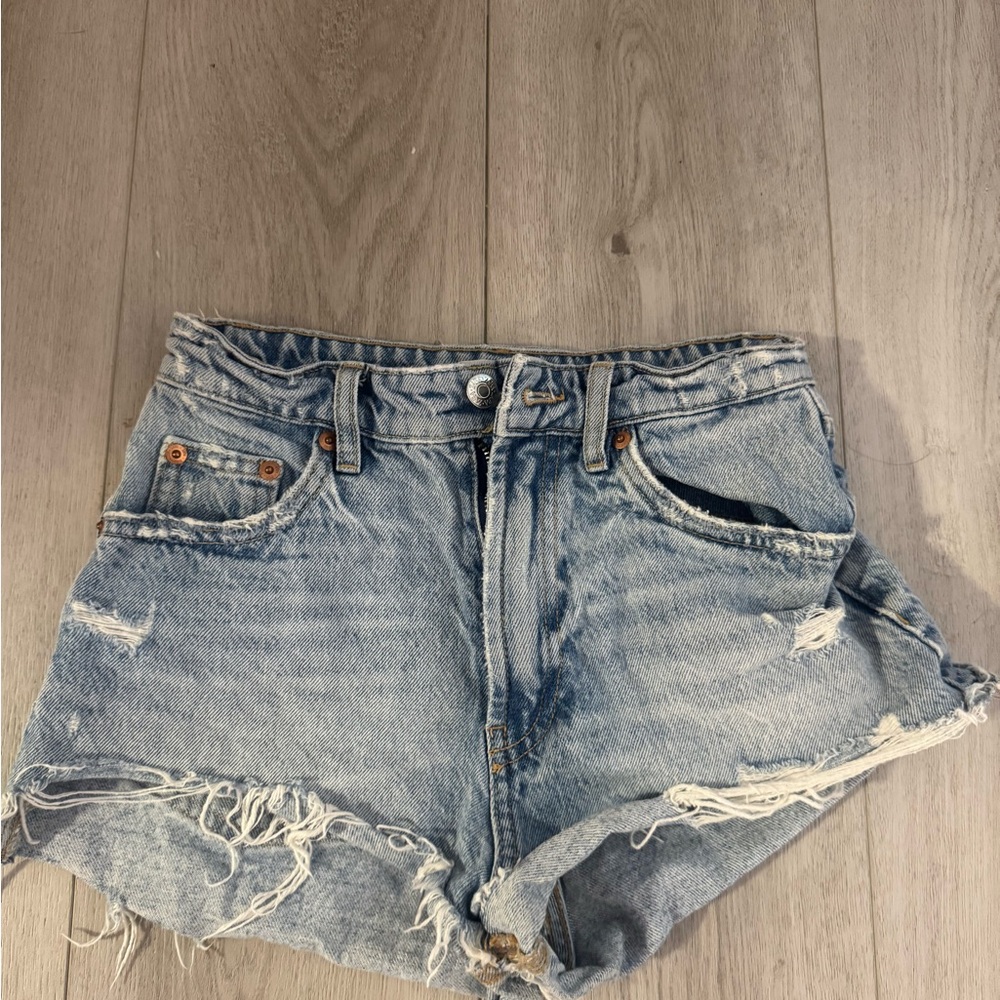 Zara Blue Jean Shorts Size 0
